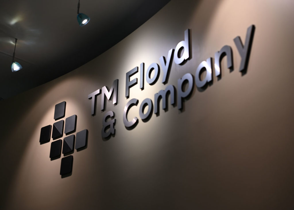TM Floyd & Company Sign inside
